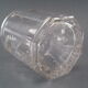 Faceted cup glass circa 1850, Napoleon III emperor, the empire is peace