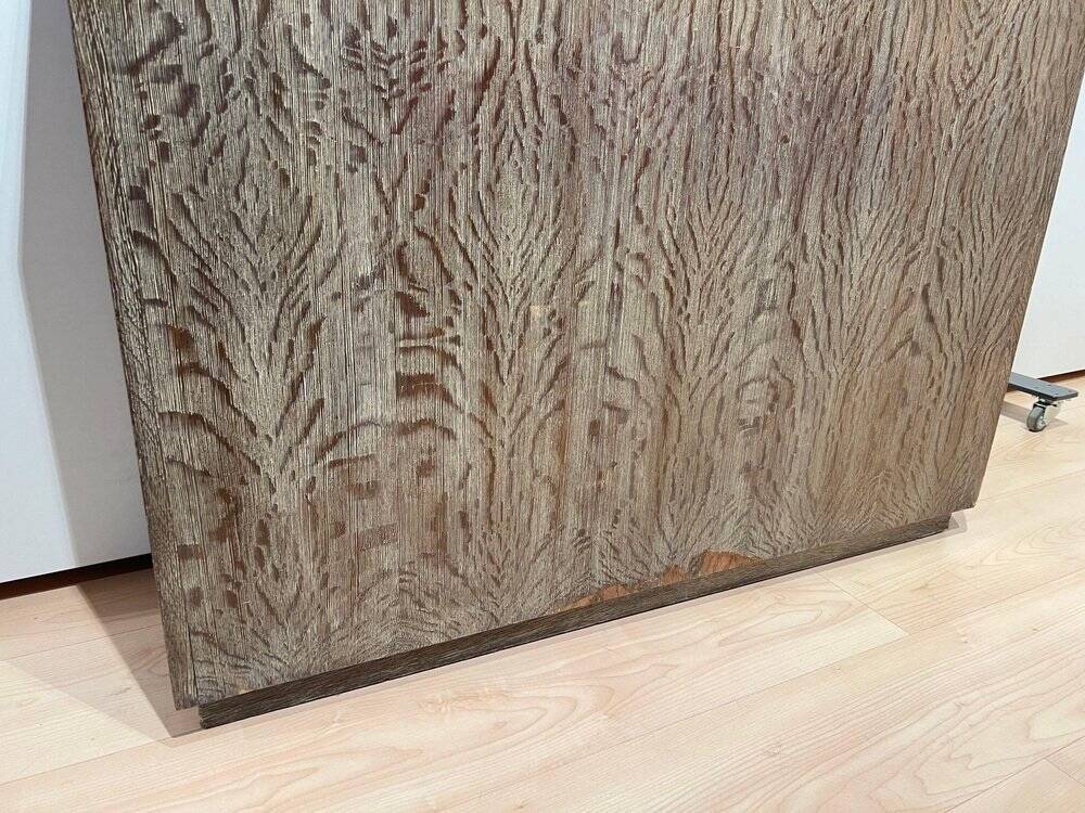 Art Deco Office Cabinet in Limed Oak from De Coene, 1935