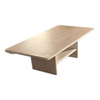 Travertine coffee table