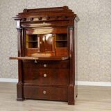 Antique Biedermeier Secretary with Mahogany, 1840