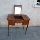 Coiffeuse style Louis XV en placage de  marqueterie
