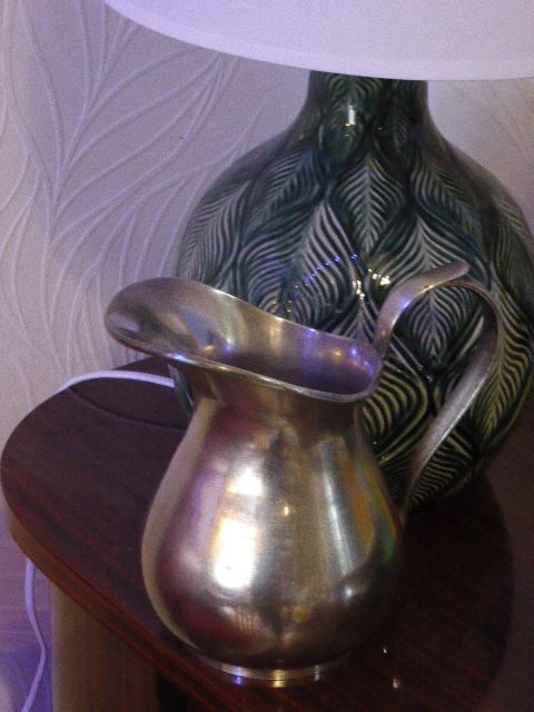 Coffee set in silver metal composed of 3 pitchers, Millan Freres, Paris