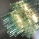 Green wather “tronchi” murano glass chandelier d50
