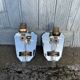 A pair of Venetian Murano wall sconces