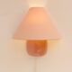 Vintage IKEA 80s sconce. A wall mounted lamp classic semi-round in pink
