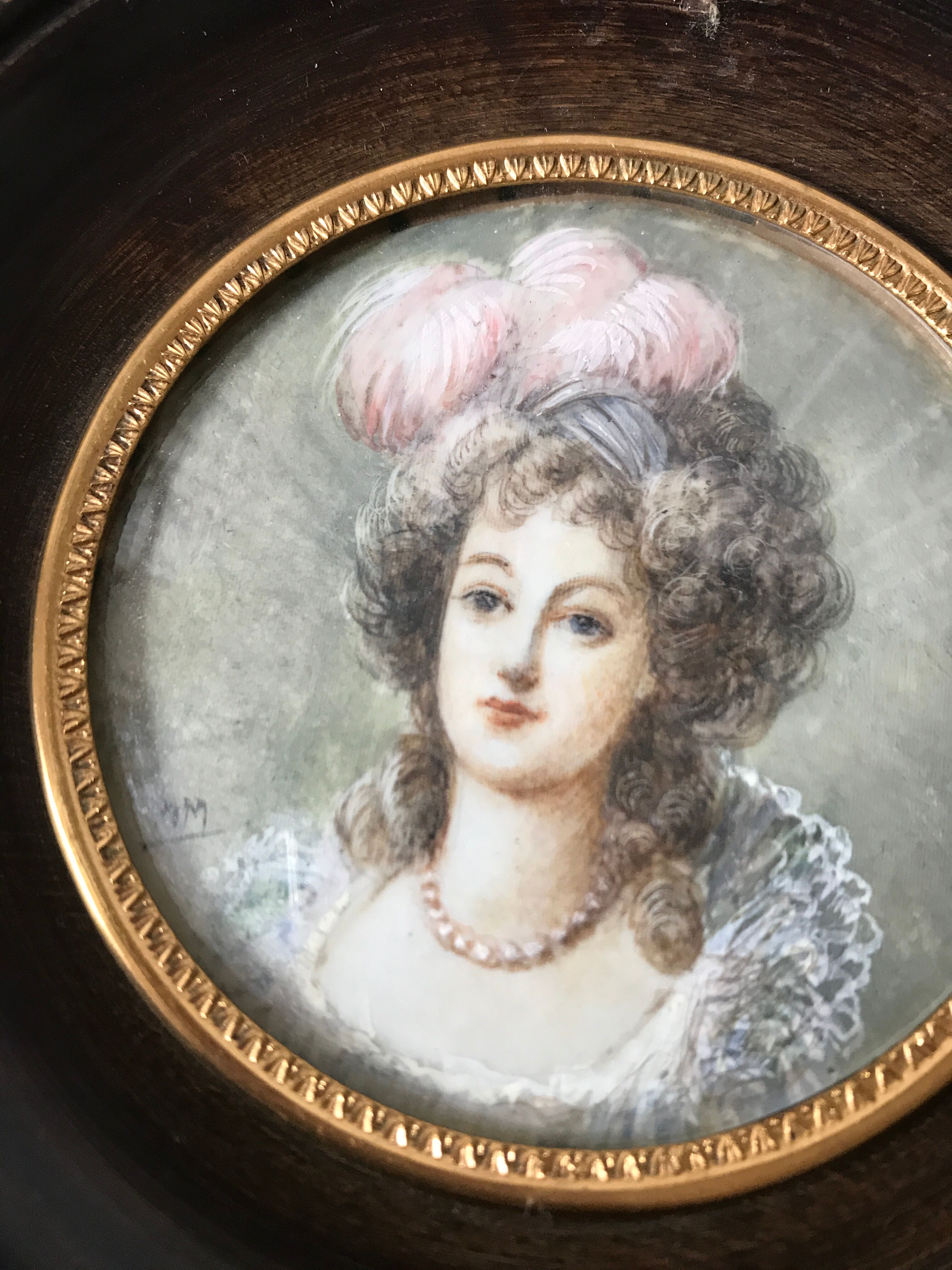 Portrait miniature painting