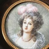 Portrait miniature painting
