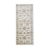 Tapis de laine ziegler fait main crème 80x185cm