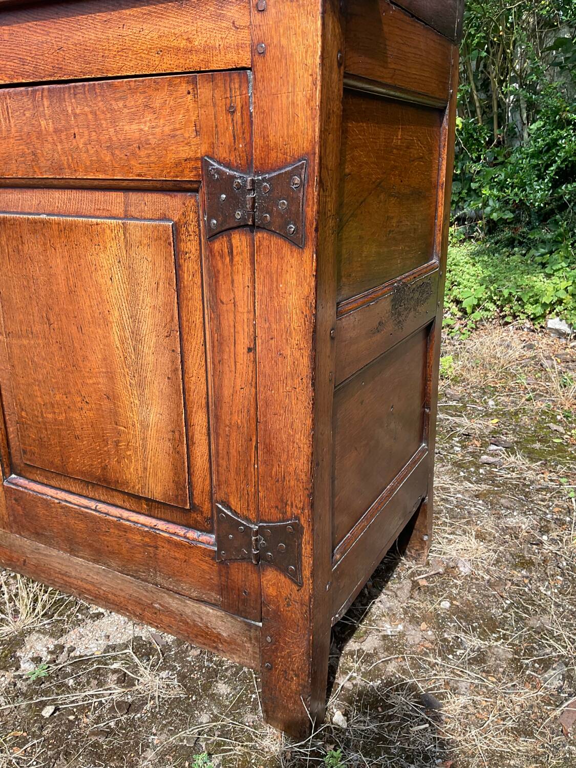 Old 18th century 2-part solid oak dresser