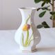 Vase vintage en barbotine tulipe signé Bassano