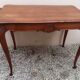 Flat desk, one-drawer table, nineteenth century carved walnut top in Louis XV style