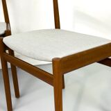 Chaises de Salle à Manger en Teck par Johannes Nørgaard, Danemark, Set de 4, 1960s