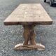 Table monastère des années 1930 en chêne brut