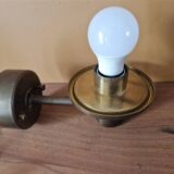 Hans Agne Jacobsson (1919-2009) - Brass and yellow tinted glass applique