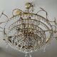 Crystal grapevine waterfall chandelier from the 70s
