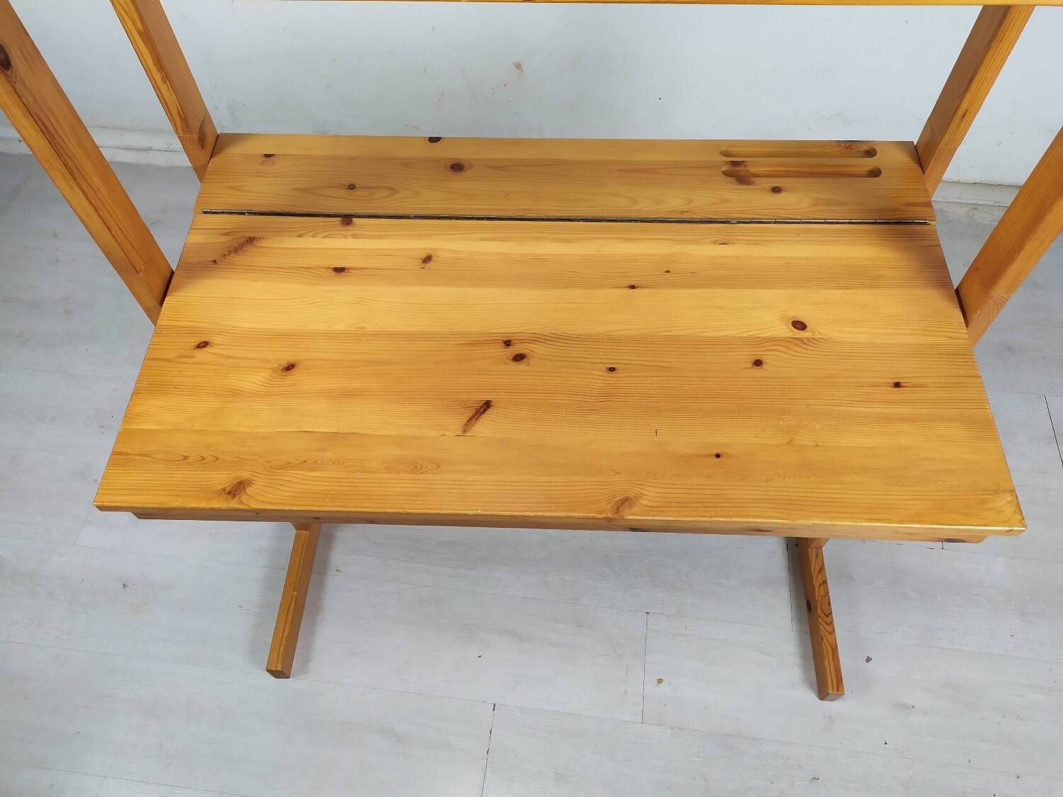 Vintage pine shelf desk
