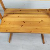 Vintage pine shelf desk
