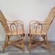 Paire de fauteuils en rotin