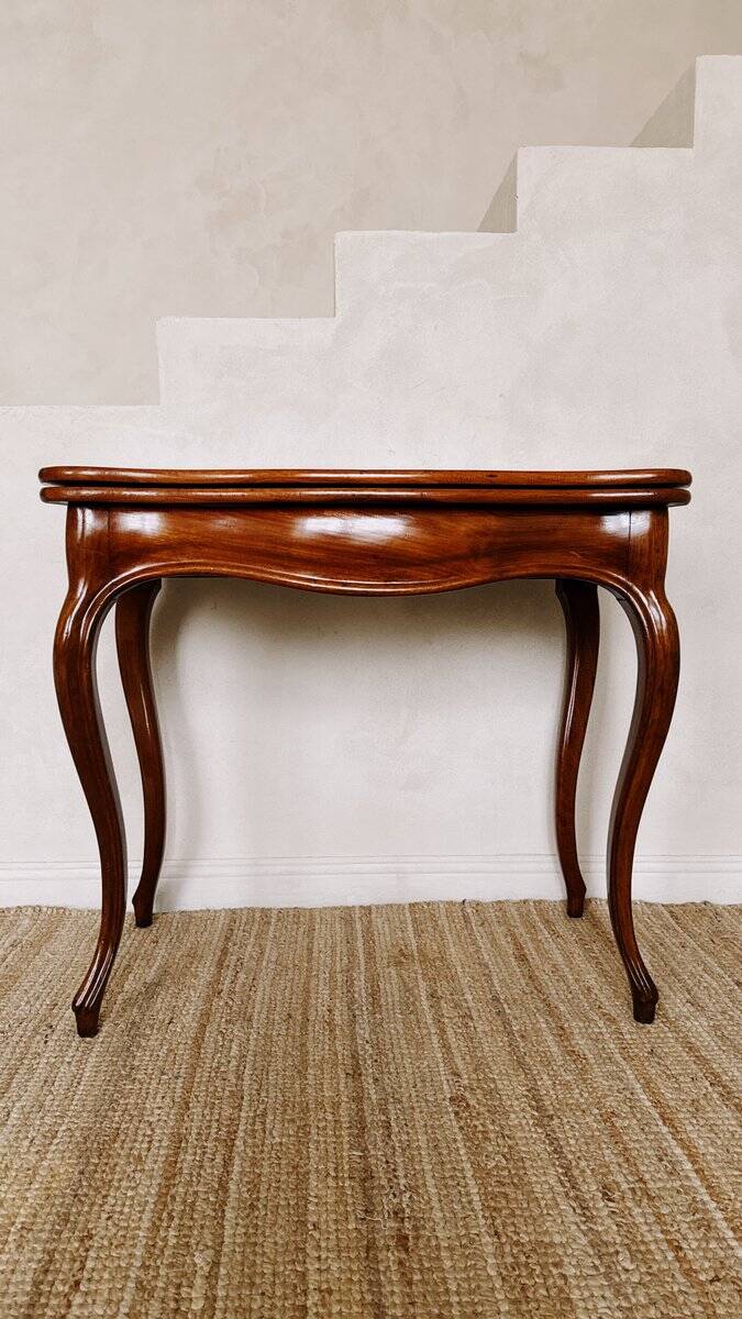 Table de jeu en acajou Louis Philippe
