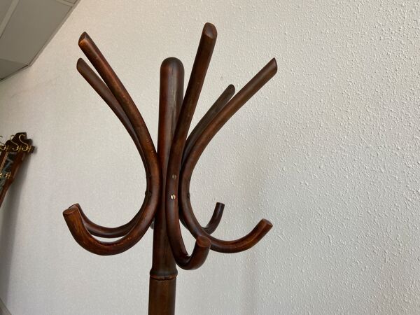 Porte-manteaux sur pied vintage perroquet 1980
