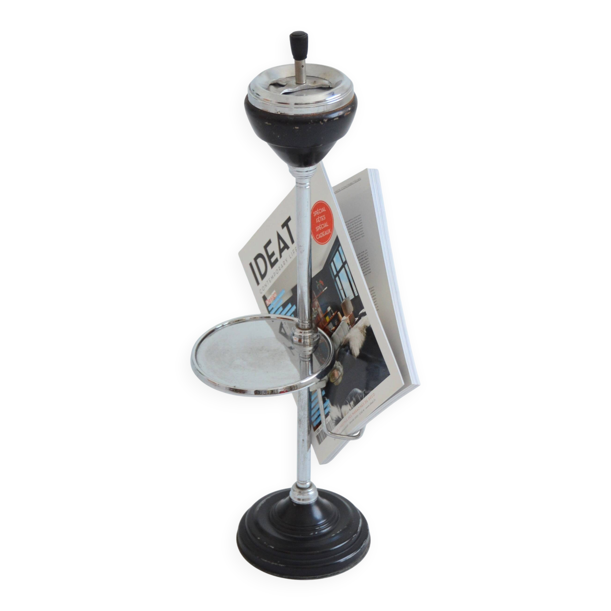 Floor ashtray / Magazine rack 1950 vintage