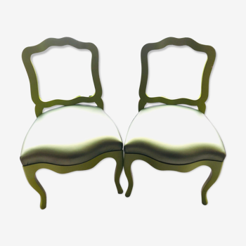 Pair chairs "Ruban" Manufactures Coulombs Furniture
