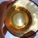 Set of 4 glasses amber Vereco, vintage French