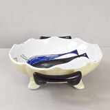 Vintage Saint-Clément flat bowl 1950