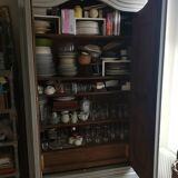 Armoire ancienne peinte grise
