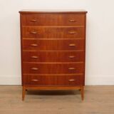 Vintage Danish chest of drawers | Teak | 6 drawers | 104 cm