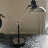 Articulated chrome desk lamp design 1970