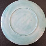 Jules Vieillard à Bordeaux - Important plat - en faience fine à décor d'émaux cloisonnés - XIXème