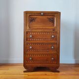 Art Deco oak chest of drawers