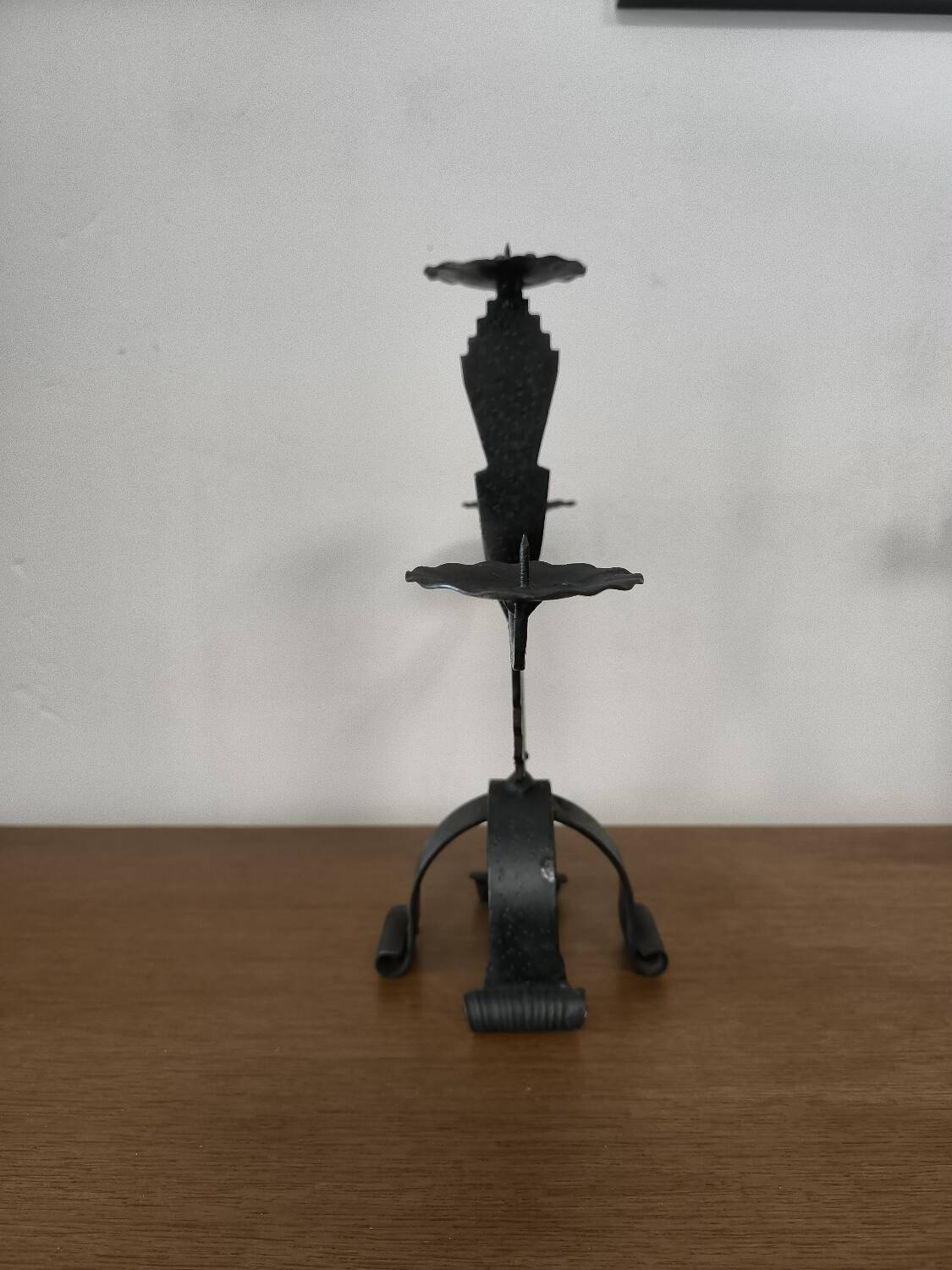 Wrought iron candle holder circa 1960