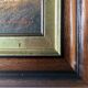 Table HST "animated pastoral landscape" HST signed (to be deciphered) + frame