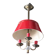 Suspension hot water bottle 3 lights, ceiling lamp, chandelier, vintage ceiling light