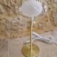 Lampe verre et laiton