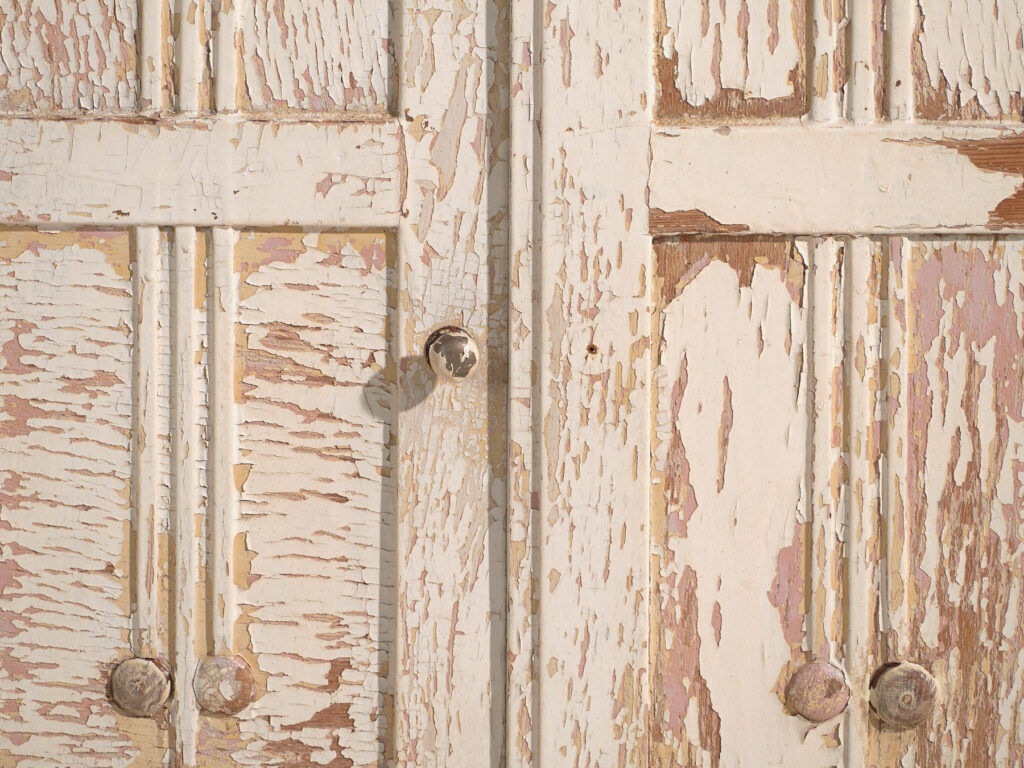 Antique painted pine wardrobe – Central Europe, circa 1900