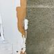 Old glass door