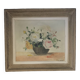 Old oil on canvas "Basket of Roses"