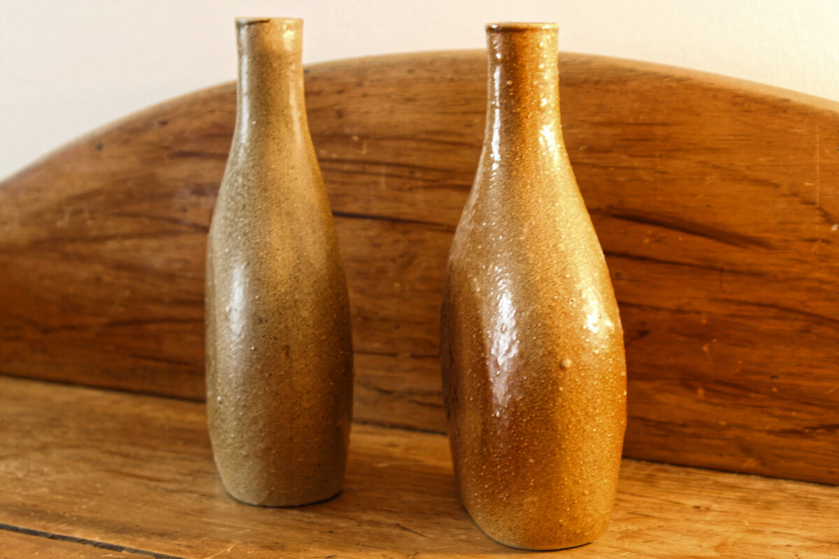 Paire de vases gourde Marie Galante