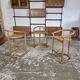 Set of 3 Almillmö bar stools, vintage German design from the 1980s.
