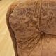Brown velvet armchair, space age, 70s