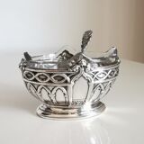 Empire style salt shaker and spoon
