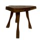 Vintage wooden side table  natural design small table