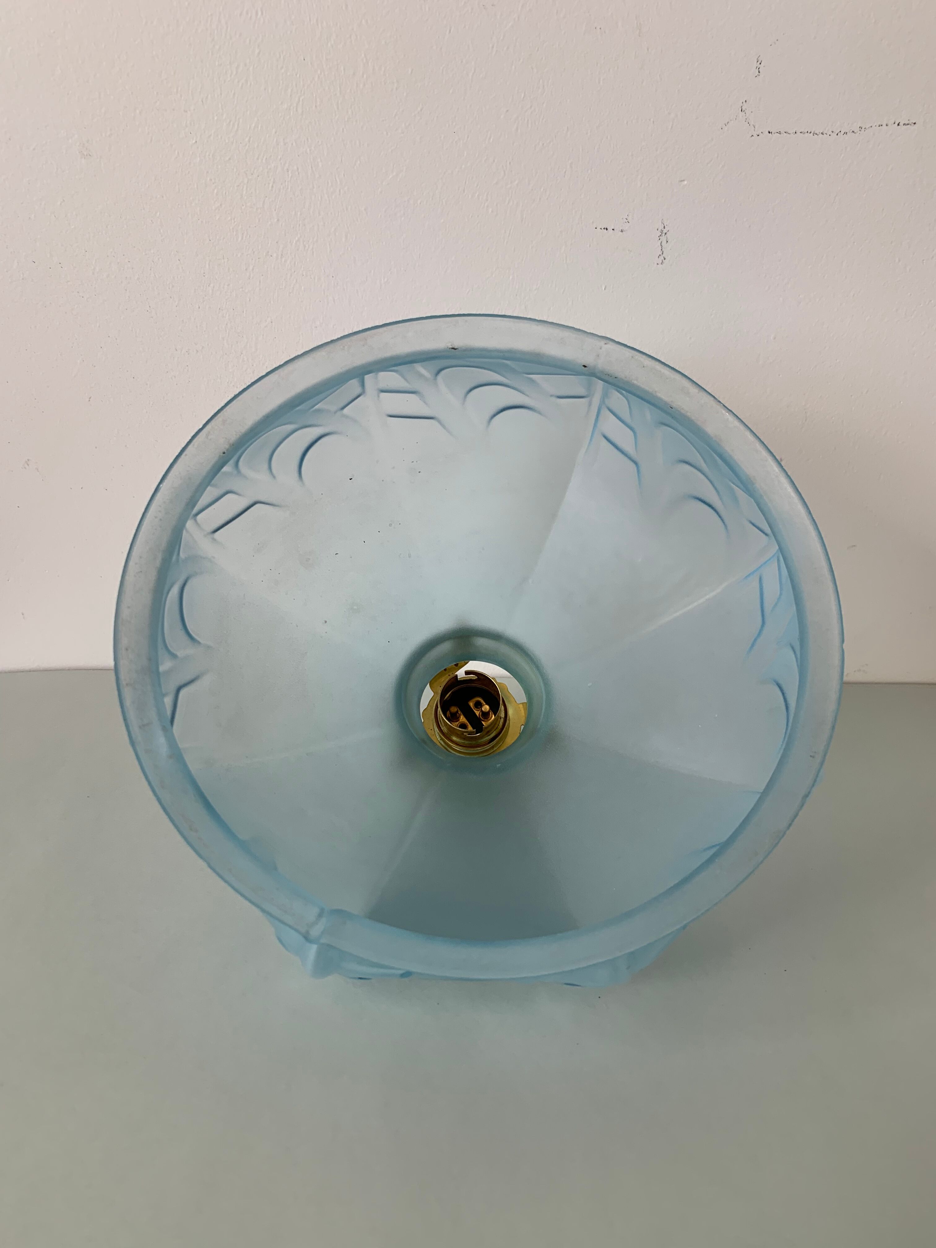 Blue lampshade Art Deco