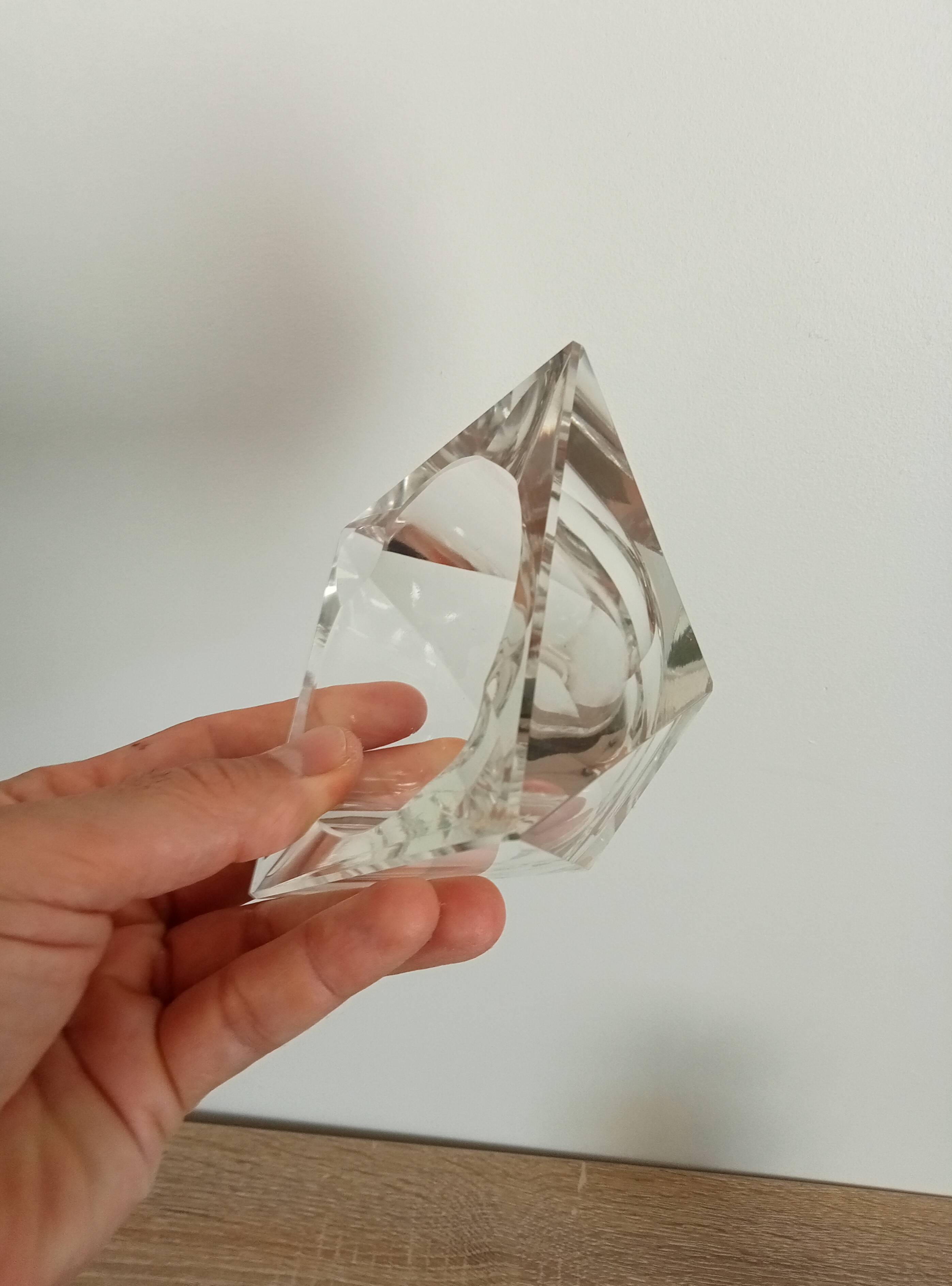 Vintage geometric ashtray