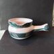French artisan ceramics – decorative pan in Capron style – year