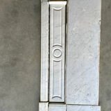 White marble fireplace