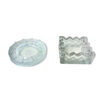 Lalique two ashtrays